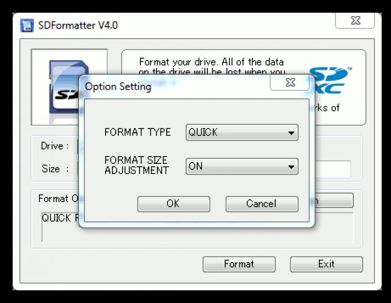 Программа для форматирования флешек. SD Formatter – программа для форматирования sd-карт памяти Программа по форматированию карты памяти