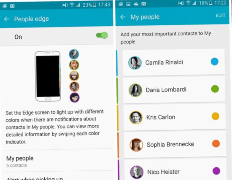 Где в настройках самсунг s6. Galaxy S6 Edge: советы и лайфхаки по использованию бокового экрана и не только