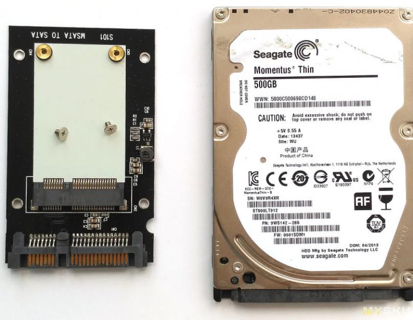 Что такое mSATA SSD и как это может ускорить ноутбук? Замена HDD в ноутбуке на SSD - инструкция. Сравнение HDD и SSD Установка ssd msata в ноутбук
